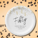 Search for black and gold paper plates Fifty