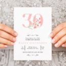 Search for chic 30th birthday invitations Pink