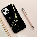 Search for black swirls iphone cases Gold