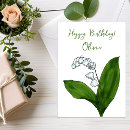 Search for lily of the valley birthday cards Green