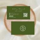 Search for moss business cards Qr code