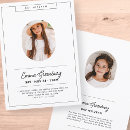 Search for black bar bat mitzvah invitations Black and white