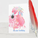 Search for pink flamingo birthday Whimsical