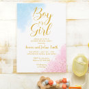 Search for gold gender reveal invitations Boy or girl