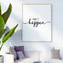 Search for make it happen posters Inspirational