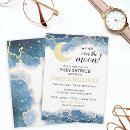 Search for blue moon baby shower invitations Gold