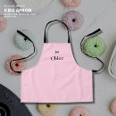 Search for pink and black aprons For kids