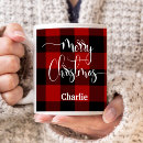 Search for black plaid mugs Merry christmas