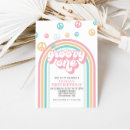 Search for pastel rainbow party invitations Summer