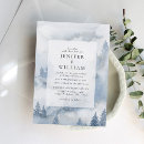 Search for winter forest wedding invitations Watercolor