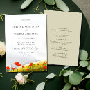 Search for mountain wildflowers invitations Bride