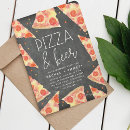 Search for round pizza invitations Rustic