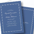 Search for blue and white wedding invitations Classic