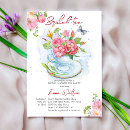 Search for tea shower invitations Botanical