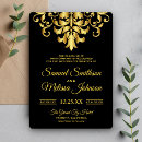 Search for damask wedding invitations gold