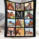 Search for horse photo collage blankets Equine