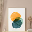 Search for rich colours posters Organic abstract shape