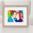 Search for couple kissing art Retro
