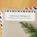 Search for music teacher return address labels Pianist