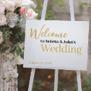 Search for winter welcome wedding signs Gold