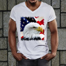 Search for red white and blue tshirts bald eagle