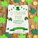 Search for shamrock thank you cards Green and gold