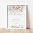 Search for floral baby shower welcome signs Eucalyptus