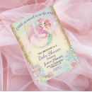 Search for little mermaid baby shower invitations Glitter