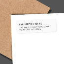 Search for legal return address labels Minimalist