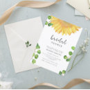 Search for sunflower bridal shower invitations Modern