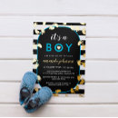 Search for colourful baby boy shower invitations It's a boy