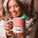 Search for red and white polka dot mugs Colourful