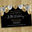 Search for 50th birthday invitations Black
