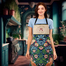 Search for birds and flowers aprons Strawberry thief