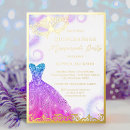 Search for blue and gold masquerade party invitations Mask