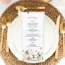 Search for pink menus Bridal shower