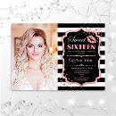 Search for rose gold sweet 16 invitations 16th birthday