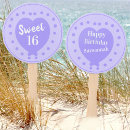 Search for happy birthday hand fans Purple