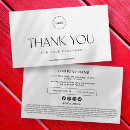 Search for thank you for purchase note Black and white