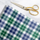 Search for blue and green plaid wrapping paper Classic