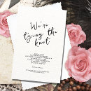 Search for tie the knot wedding invitations Minimalist