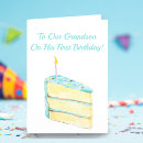 Search for grandson 1st birthday cards Adorable
