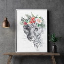 Search for black and white flower posters Illustration