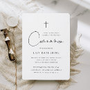 Search for black white first communion invitations Minimal