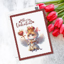 Search for my cat is my valentine postcards Kitten