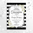 Search for black white silver invitations Diamonds