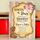 Search for boots or bows gender reveal Rustic