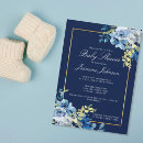 Search for indigo baby shower invitations Modern