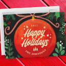 Search for red ornament postcards Season's greetings