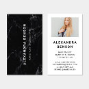 Search for white marble business cards Hair stylist